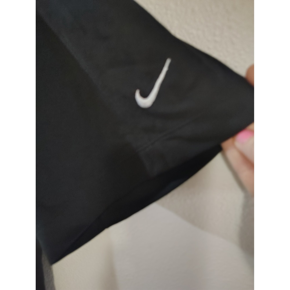 Nike Golf Mens XL Fit Dry Short Sleeve Polo Shirt Black Performance Swoosh Logo